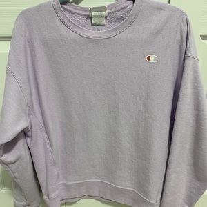 Purple Champion Reverse Weave Crewneck